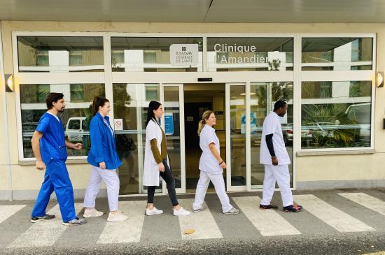 marcheurs clinique de l'Amandier - 1pas1don 2022